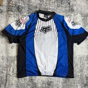 Fox Racing jersey Size XXL  Blue and Black stripes